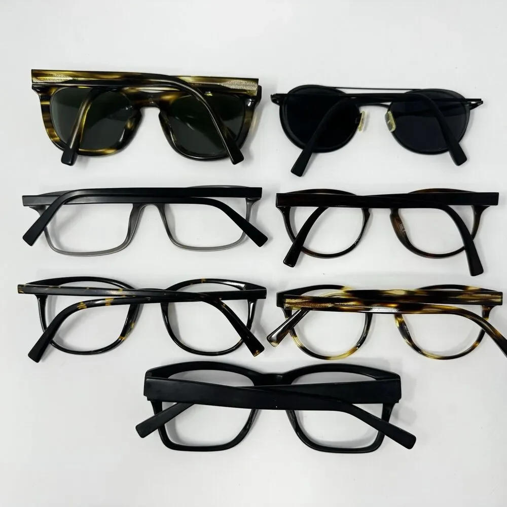 Warby Parker Lot of 7 Eyeglass Frames Percey Durand Brady Mixed Models